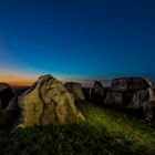 Lübbensteine zur blauen Stunde