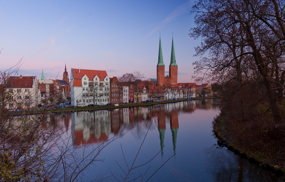 Lübeck, am ruhigen Abend.