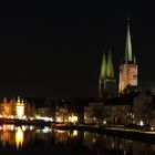 Lübeck, an der Obertrave mit St. Petri