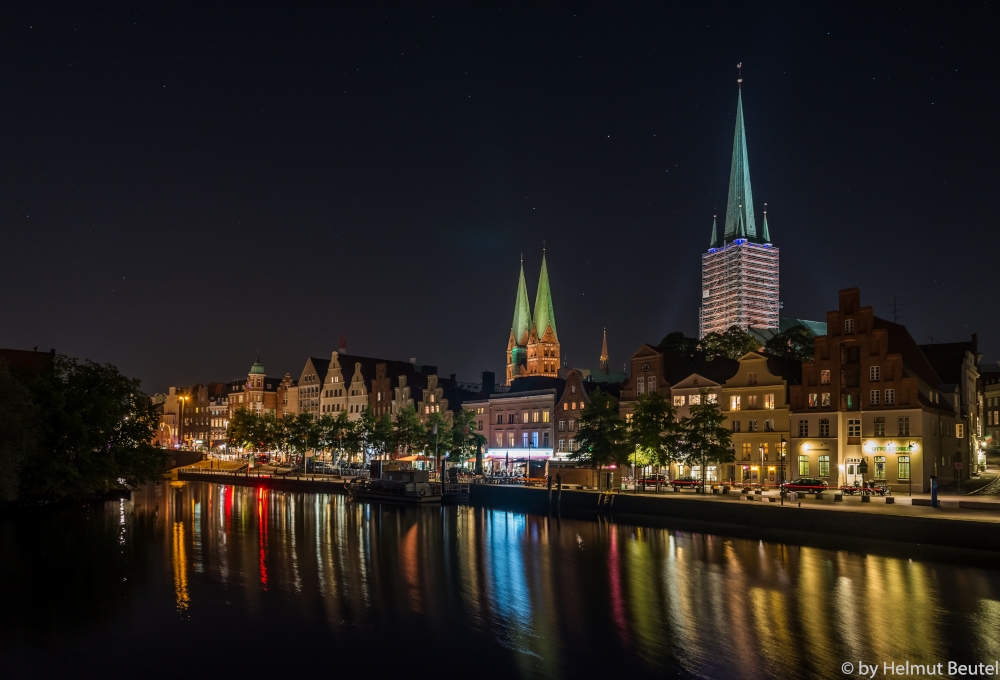 Lübeck - An der Obertrave @night