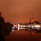 Lübeck at night