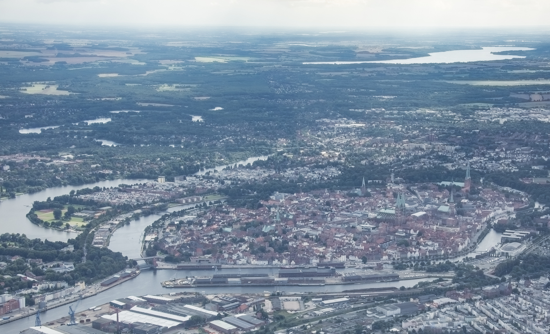 Lübeck aus der Vogelsicht