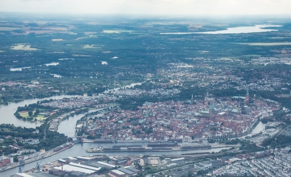 Lübeck aus der Vogelsicht