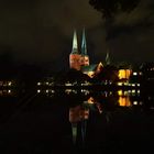 Lübeck bei Nacht