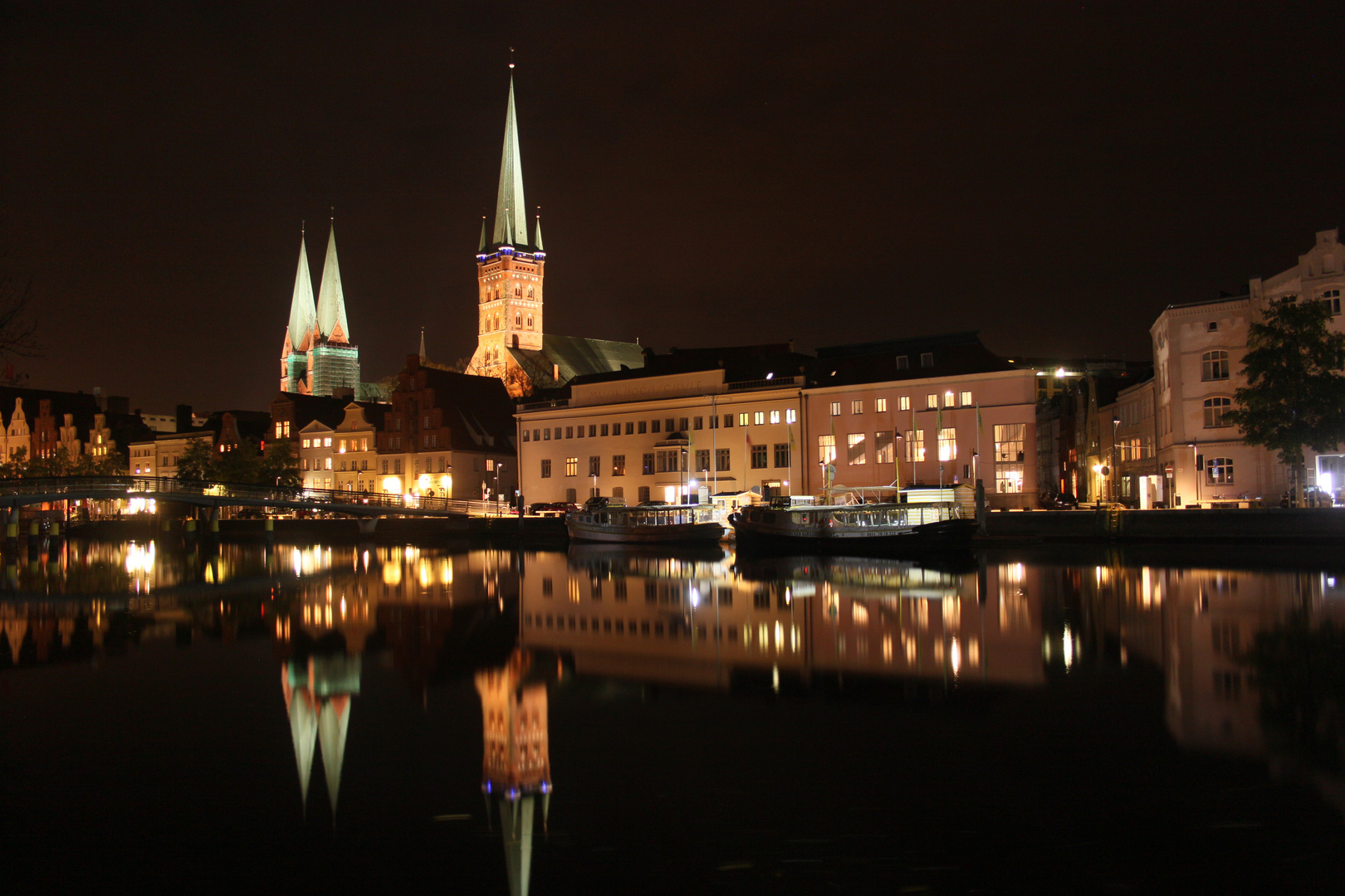 Lübeck bei Nacht