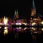 Lübeck bei Nacht