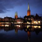 Lübeck bei Nacht