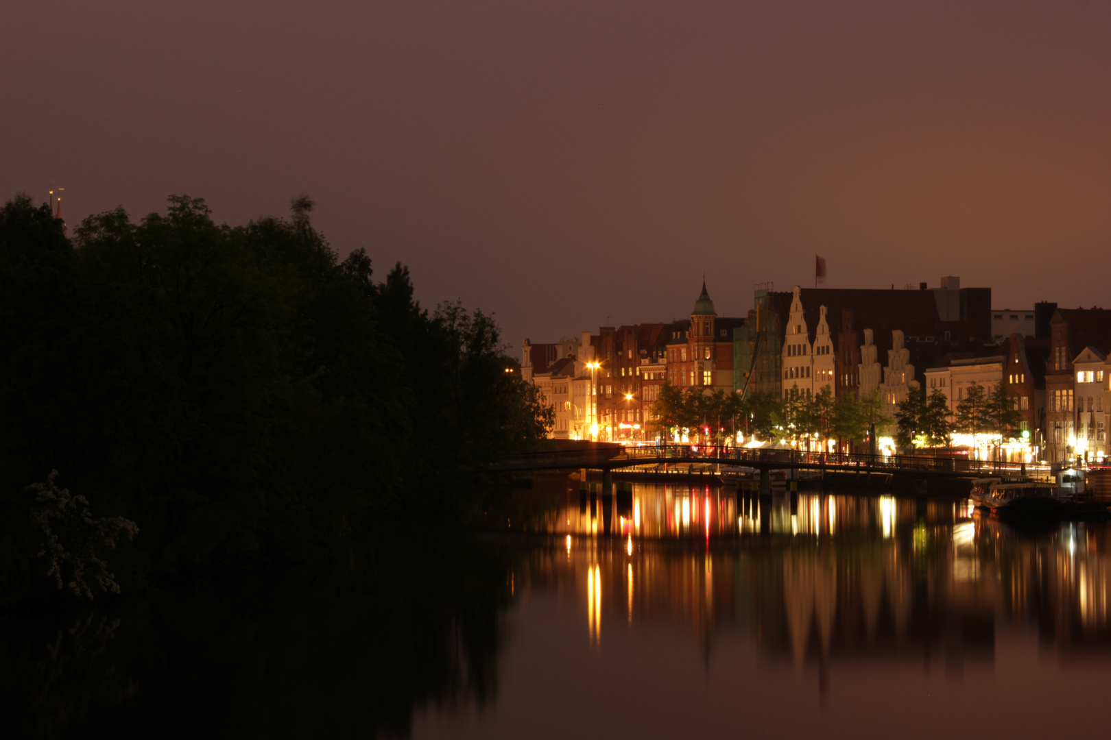 Lübeck bei Nacht