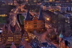 Lübeck bei Nacht