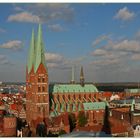 Lübeck - Blick auf die Marienkirche