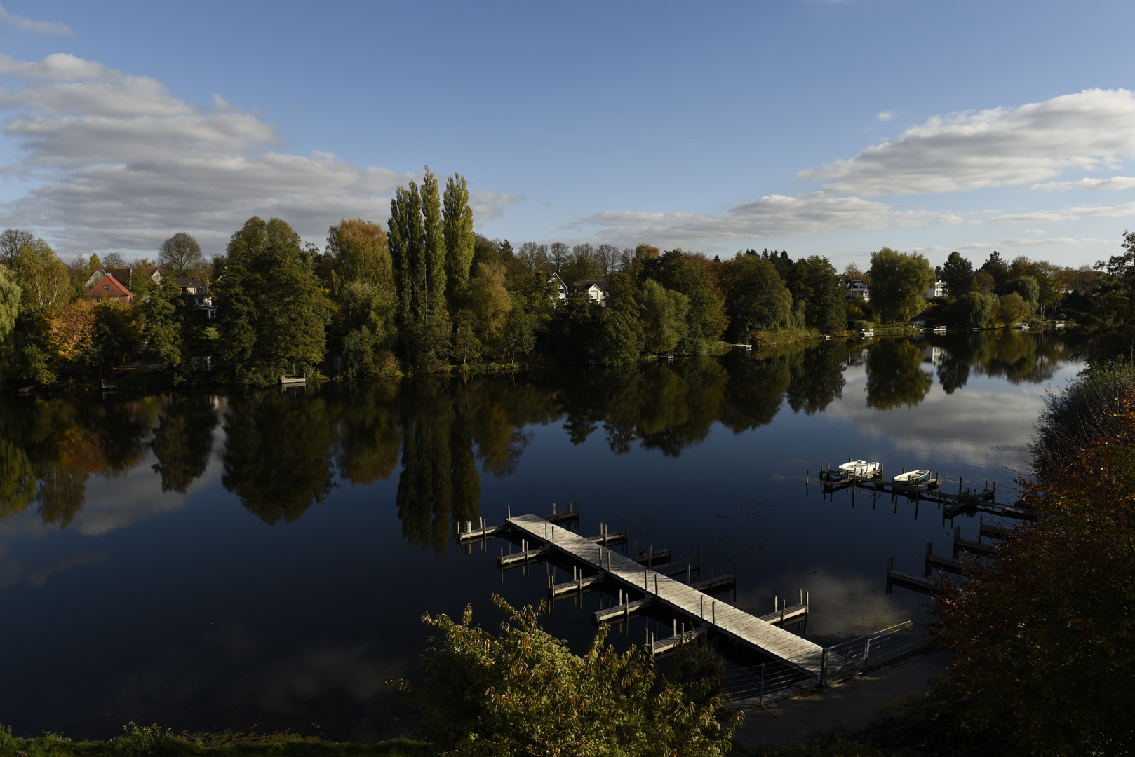 Lübeck: Blick auf die Wakenitz am Tag