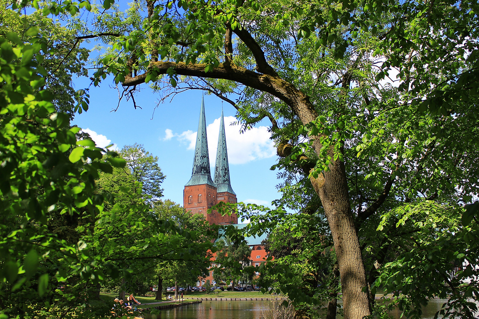 Lübeck - Dom am Mühlenteich