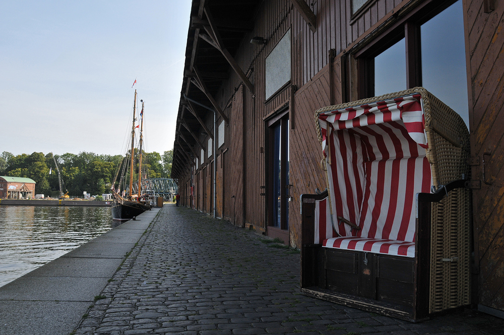 Lübeck: Hafen - Strandkorb