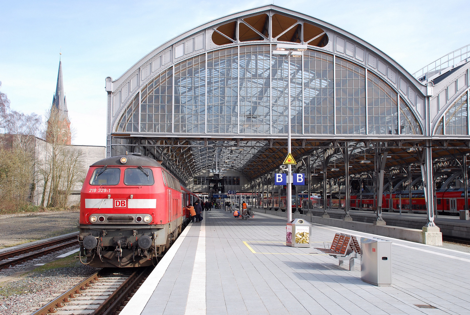 Lübeck Hauptbahnhof - Noch ohne Draht