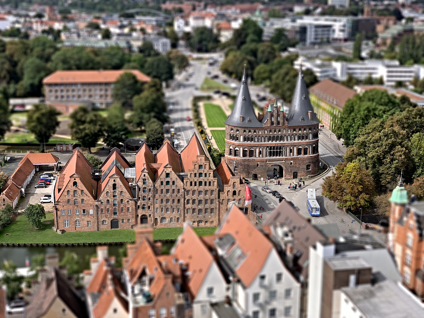 Lübeck Holstentor tilt/shift