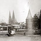 Lübeck Holstentorplatz um 1900