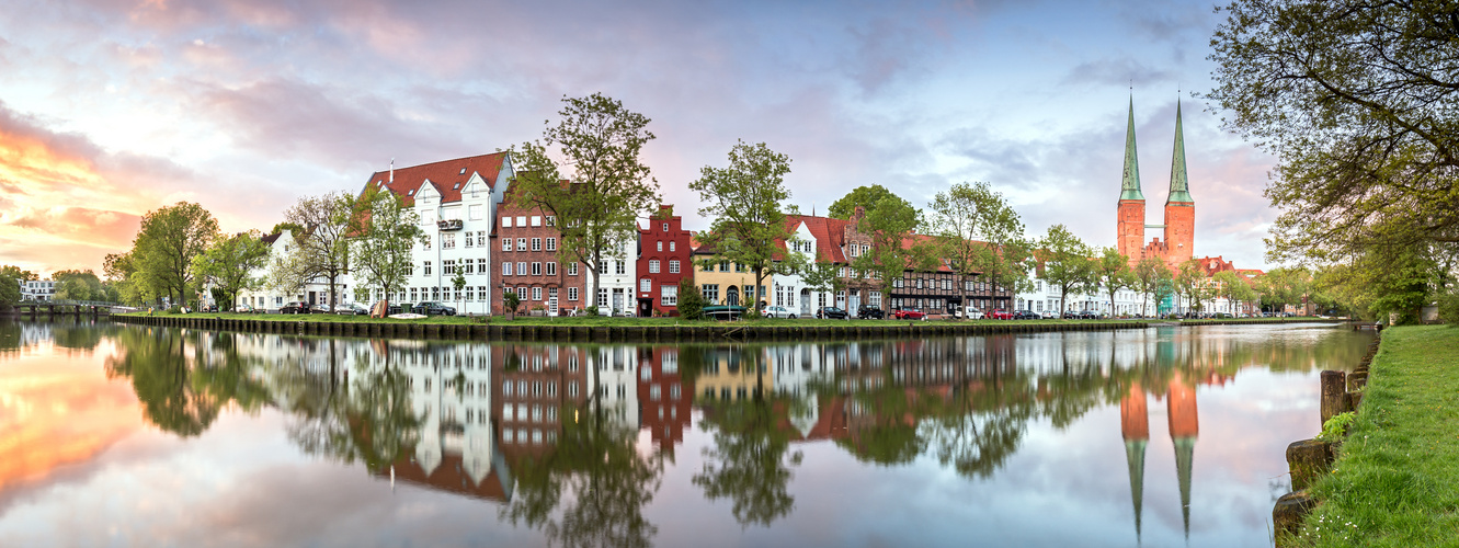 Lübeck im Abendrot...