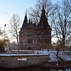 Lübeck im Winter 2021 an der Untertrave.