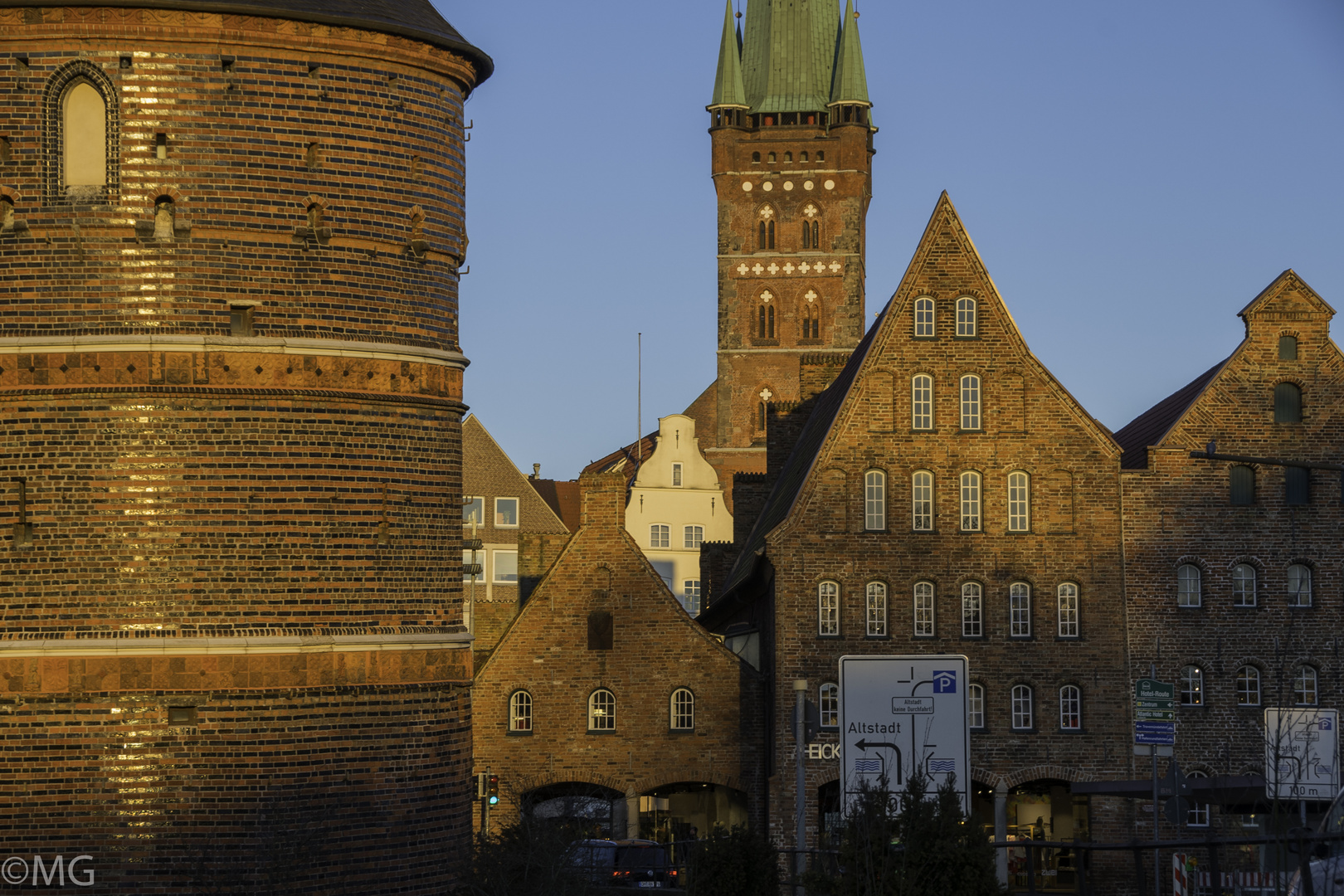 Lübeck in  der Abendsonne