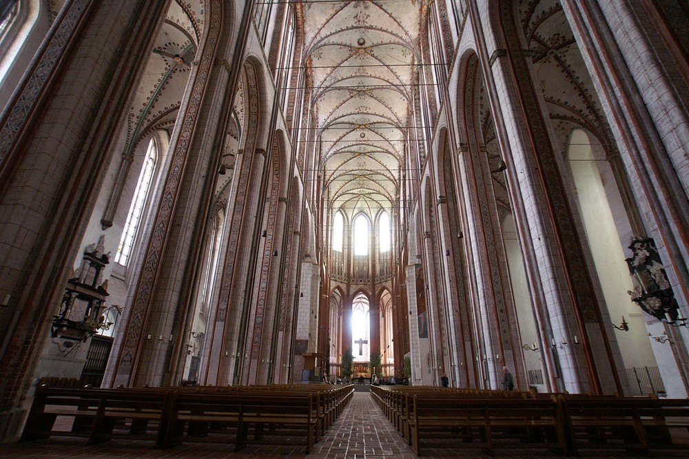 Lübeck, Kirche St. Marien; Kirchenschiff