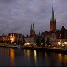 Lübeck kurz vor der blauen Stunde