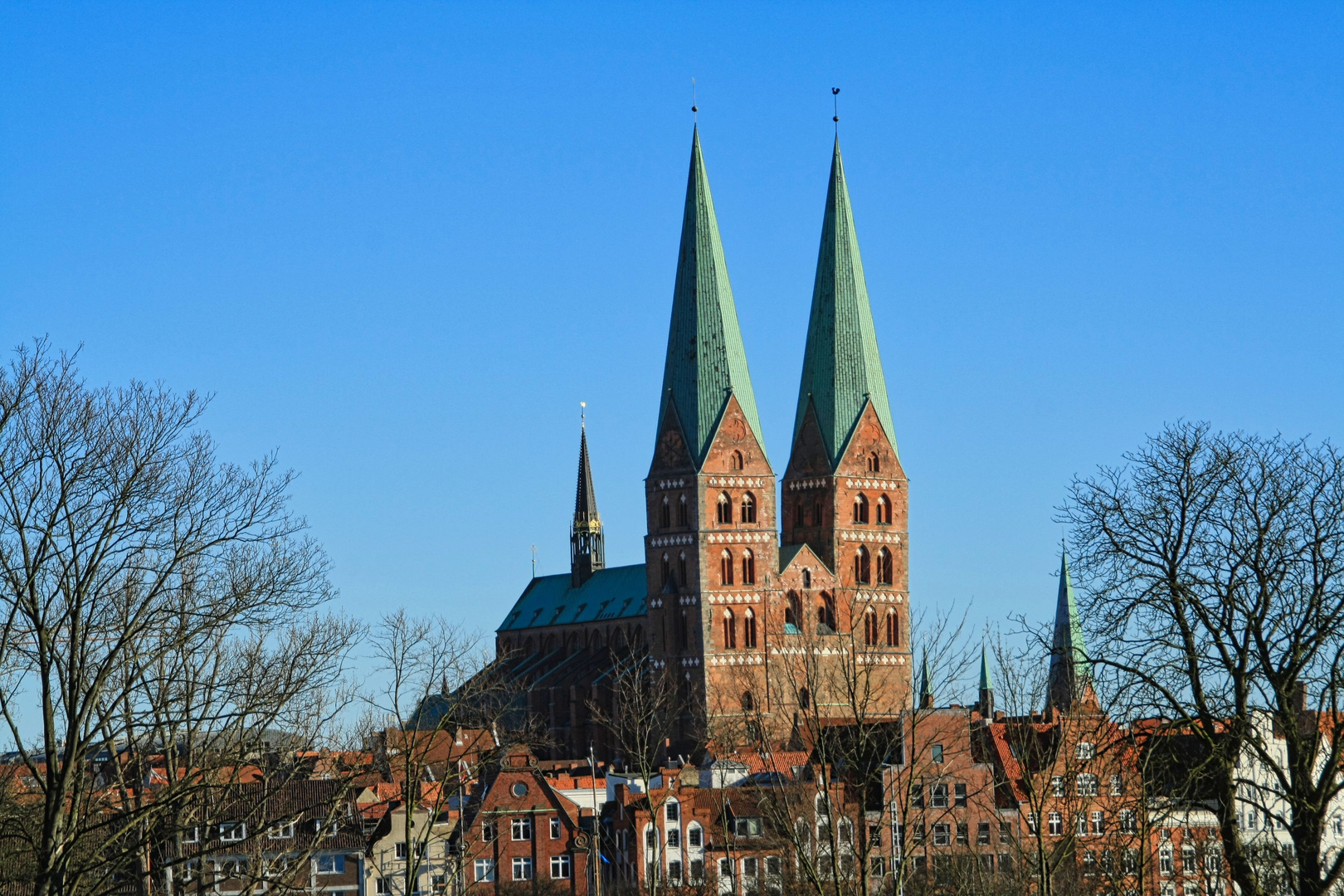 LÜBECK -  Marienkirche von Westen