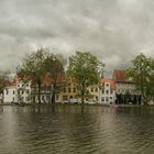 Lübeck mit Obertrave und Malerwinkel bei Hochwasser