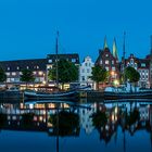 Lübeck - Museumshafen zur Blauen Stunde