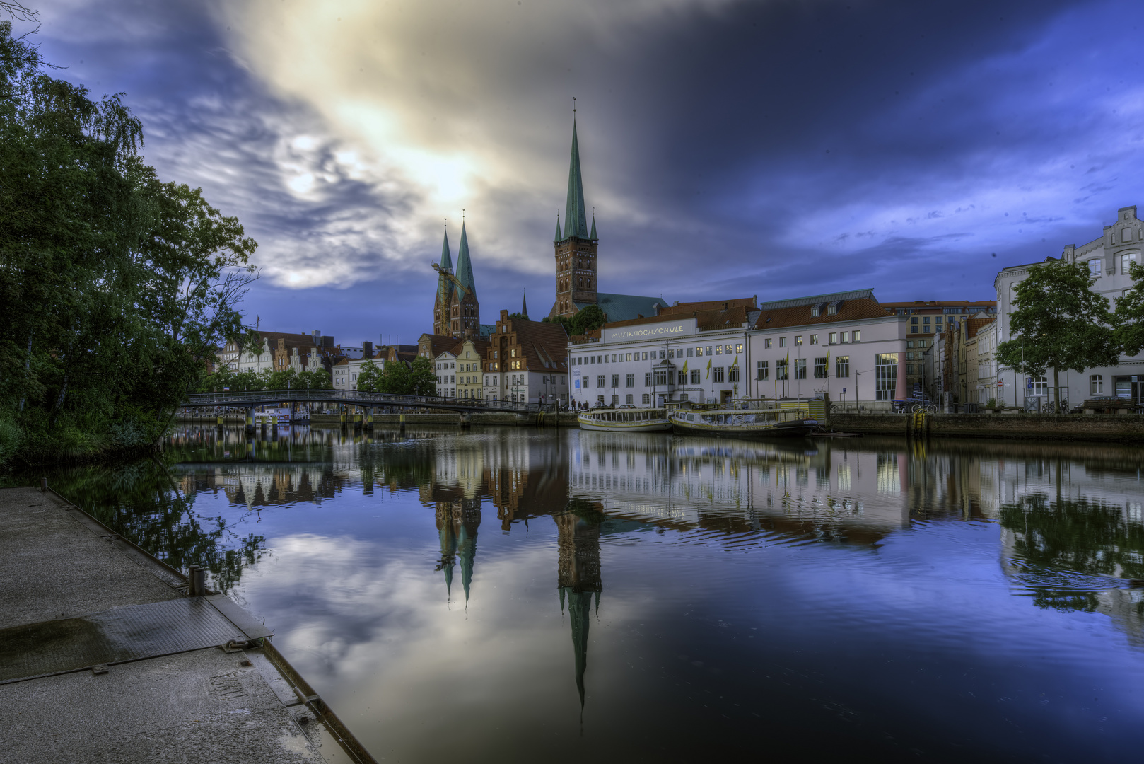 Lübeck nach dem Platzregen