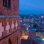 Lübeck: Nordturm von St. Marien zur blauen Stunde