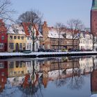 Lübeck: Obertrave im Winter