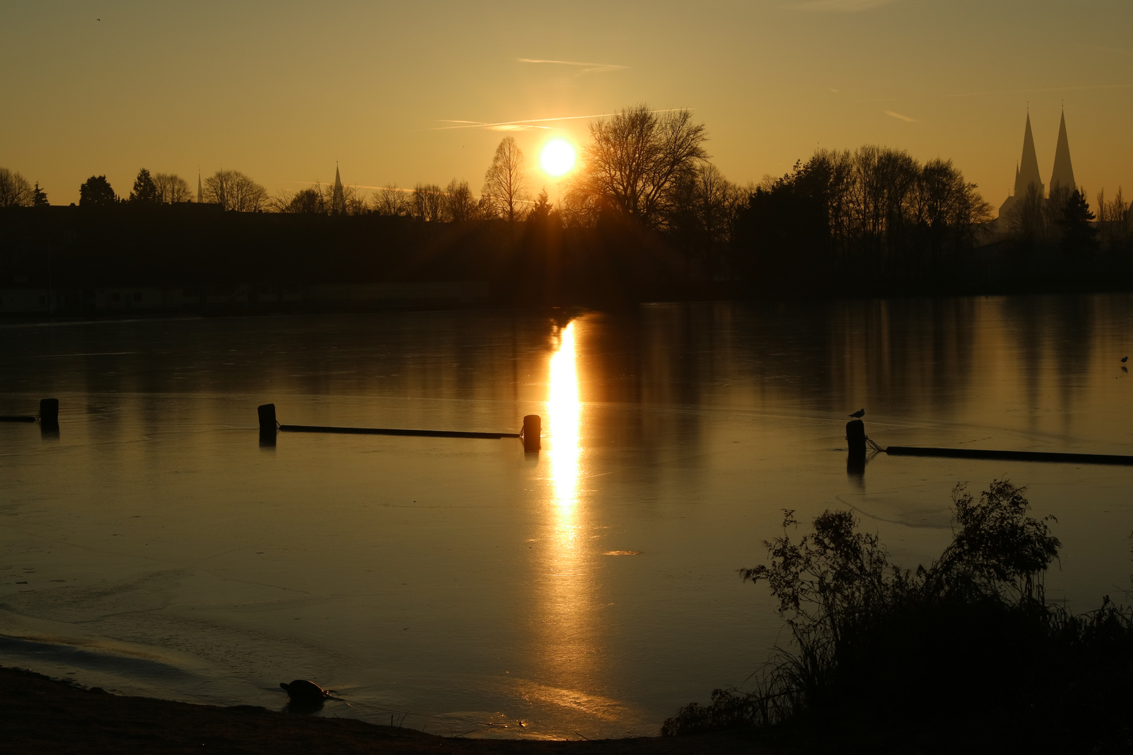 Lübeck Sonnenuntergang