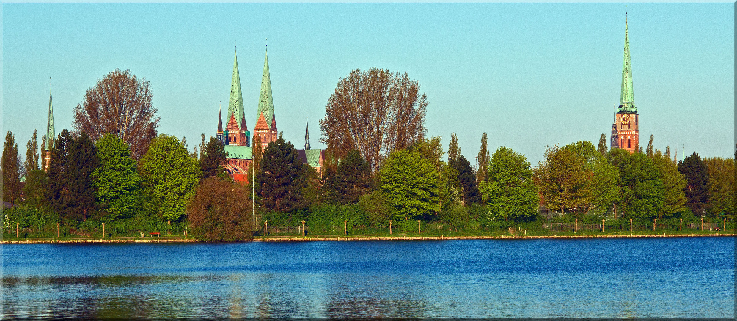 Lübeck - Stadtansicht von Osten