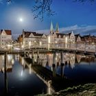 Lübeck Untertrave an der Muk-Brücke