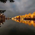 Lübeck Untertrave in der Abendsonne