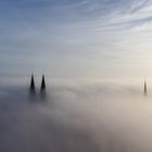 Lübeck versinkt im Nebel