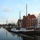 Lübeck wartet auf den Frühling an Ober- und Untertrave.