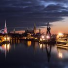 Lübeck Weihnachten Skyline
