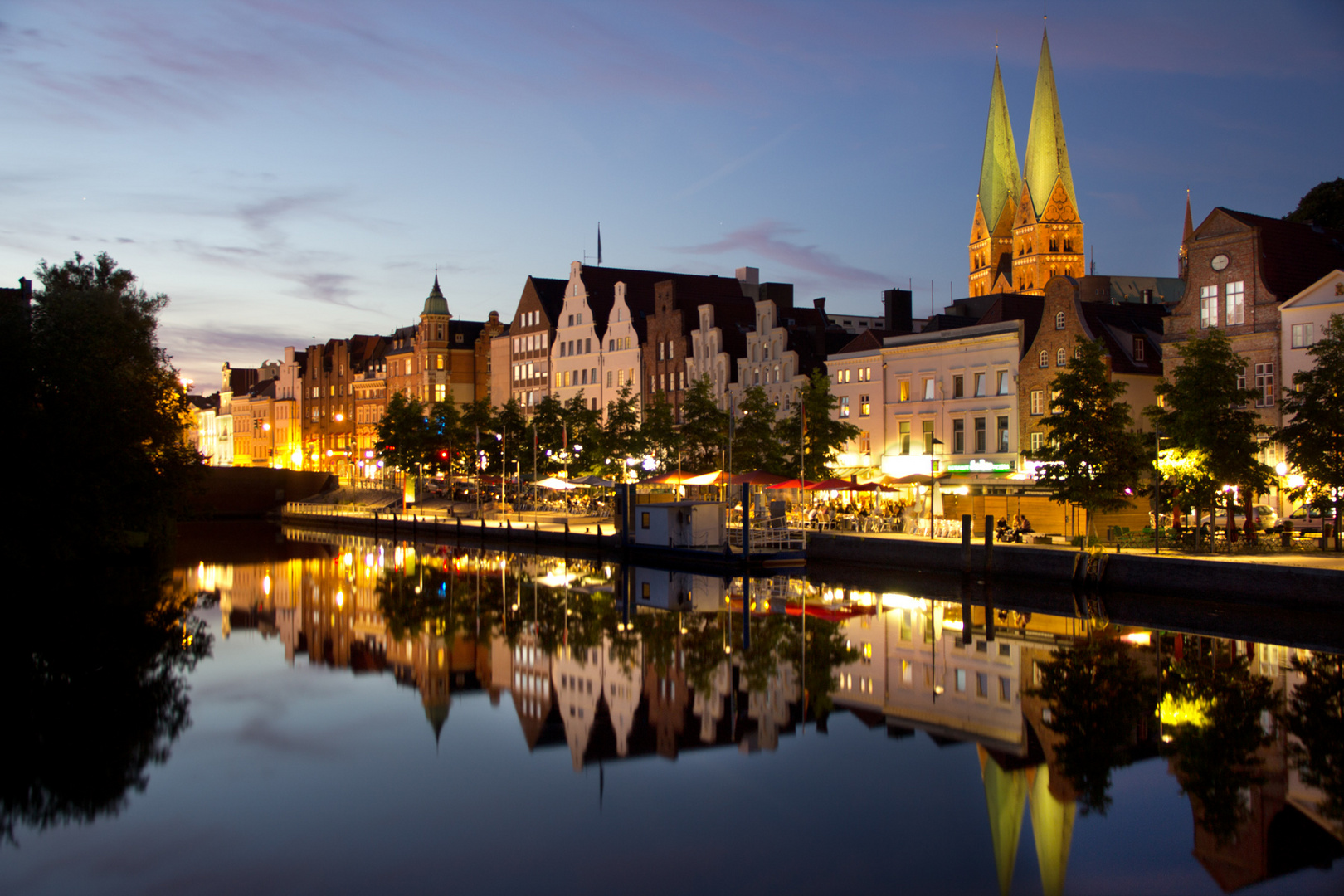 Lübeck zur Dämmerung