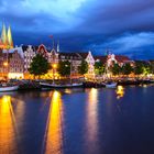 Lübecker Altstadt mit Hafen