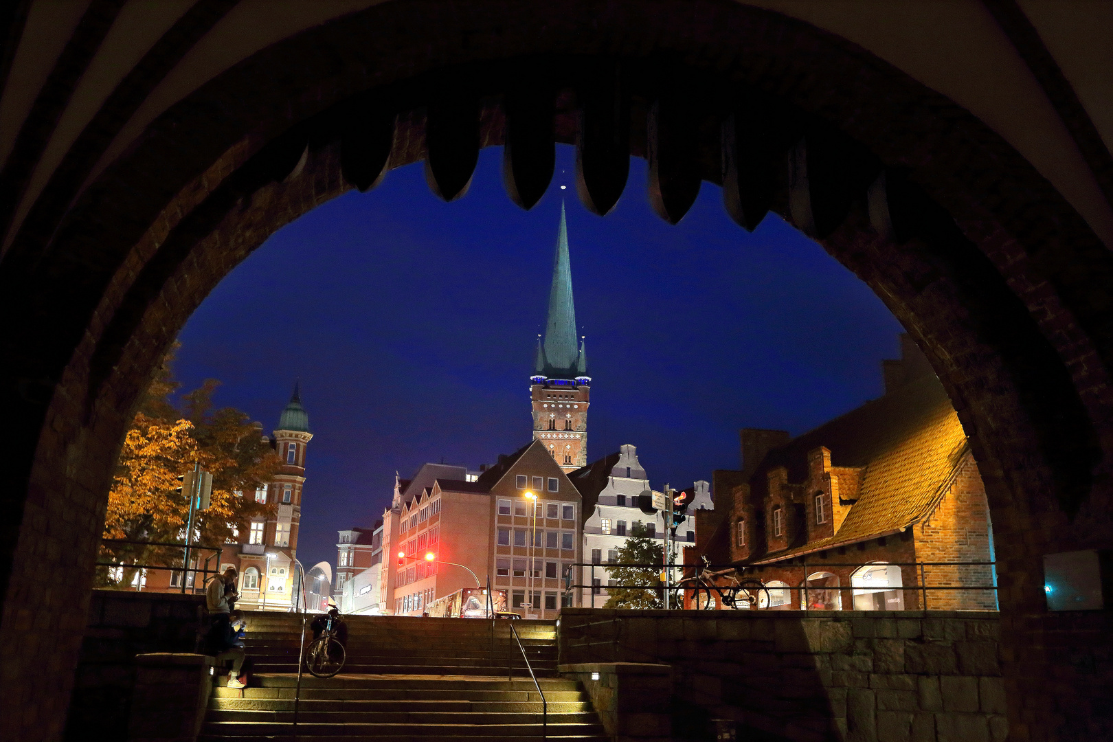 Lübecker Altstadt zur Blauen Stunde