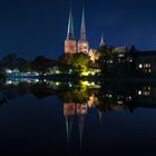 Lübecker Dom bei Nacht