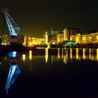 Lübecker Hafen bei Nacht