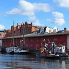 Lübecker Museumshafen an der Untertrave