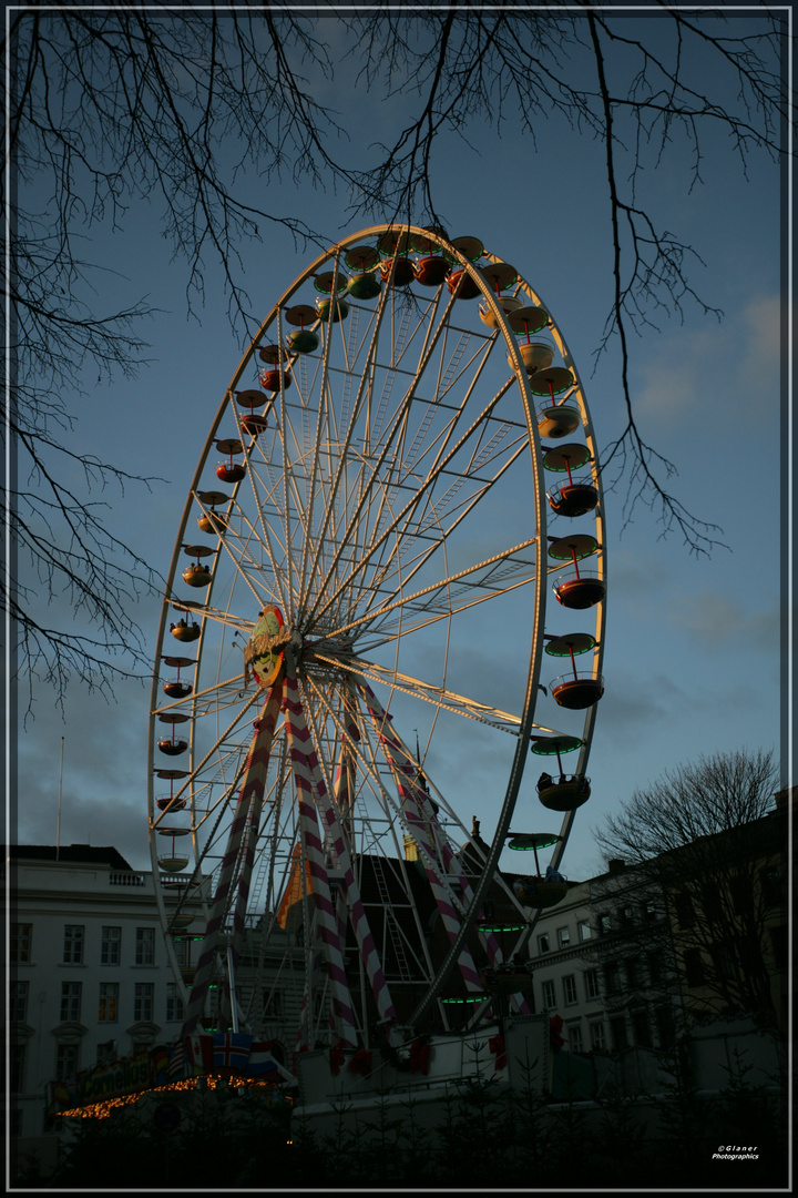 Lübecker Riesenrad zur Weihnachtszeit