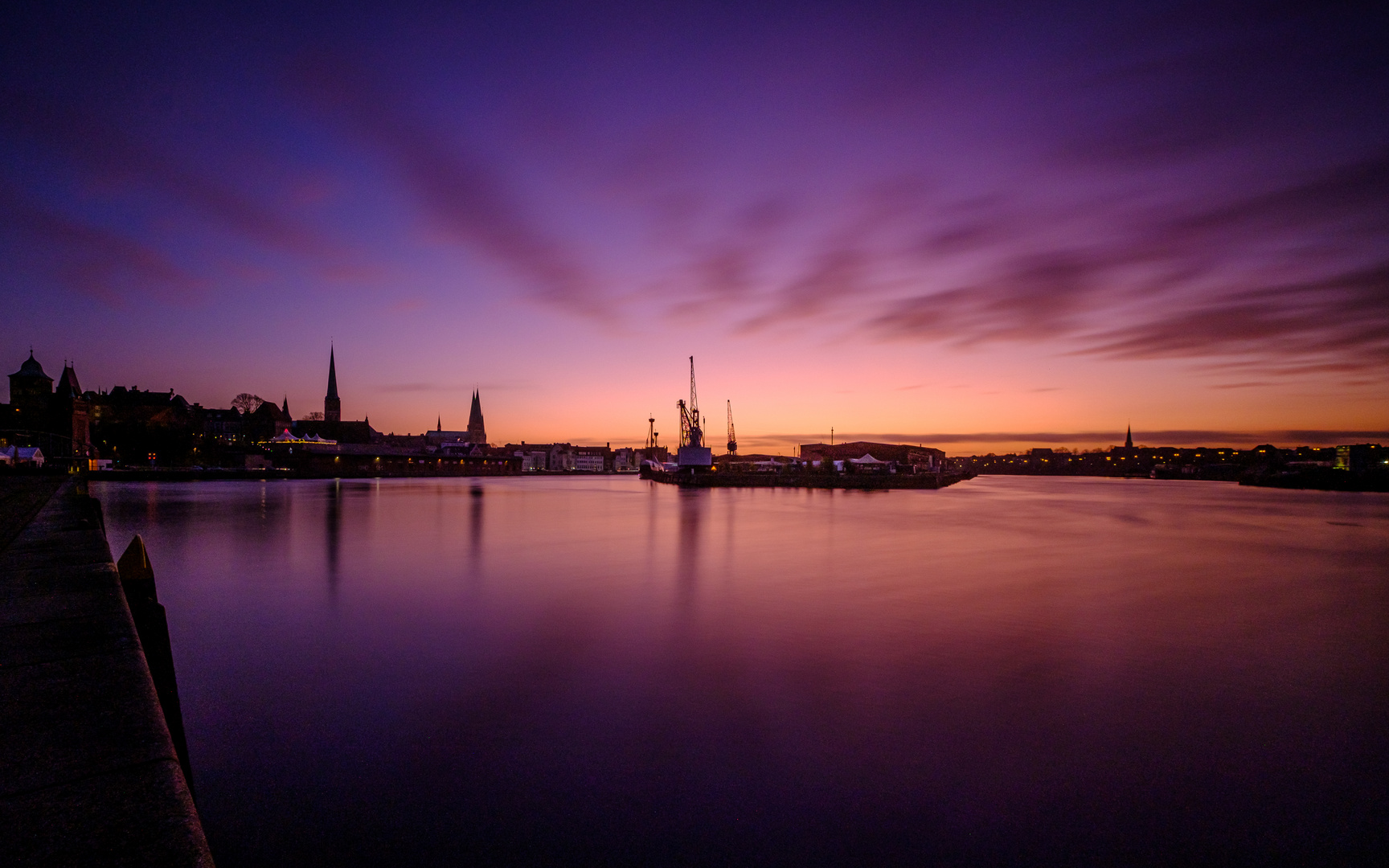 Lübeckerspitzen im Sonnenuntergang