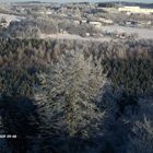 Lüdenscheid von oben im Schnee