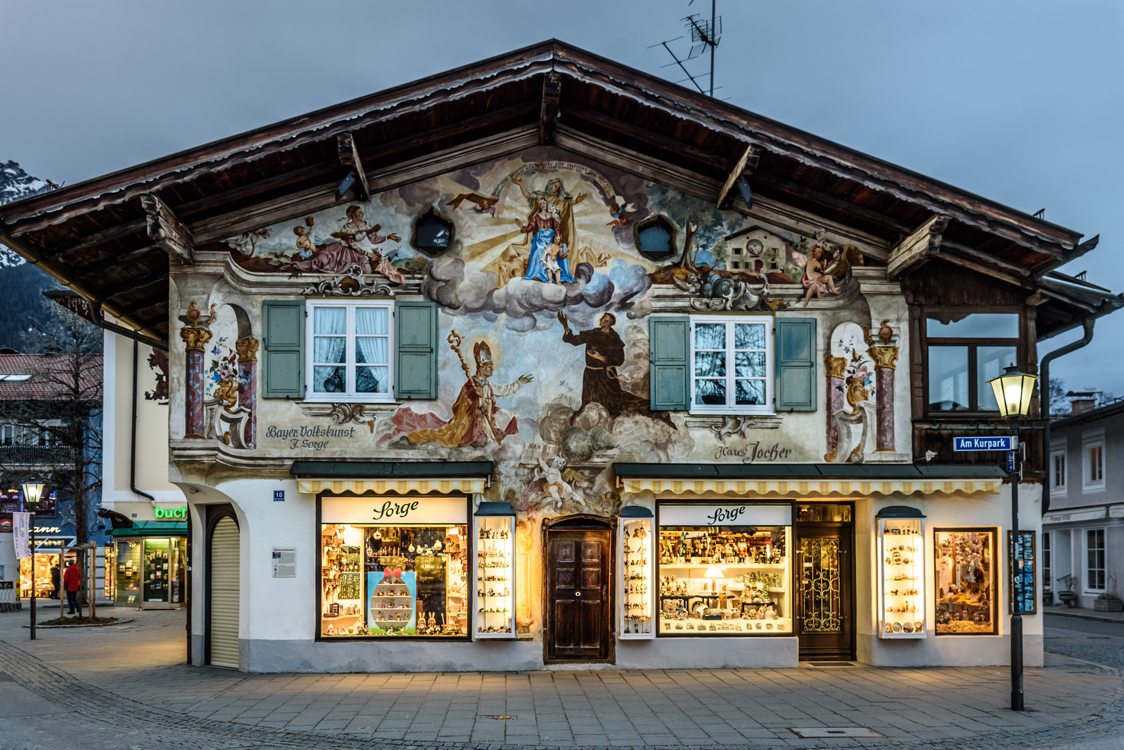 Lüftlmalerei am Sorge-Haus - Garmisch-Partenkirchen