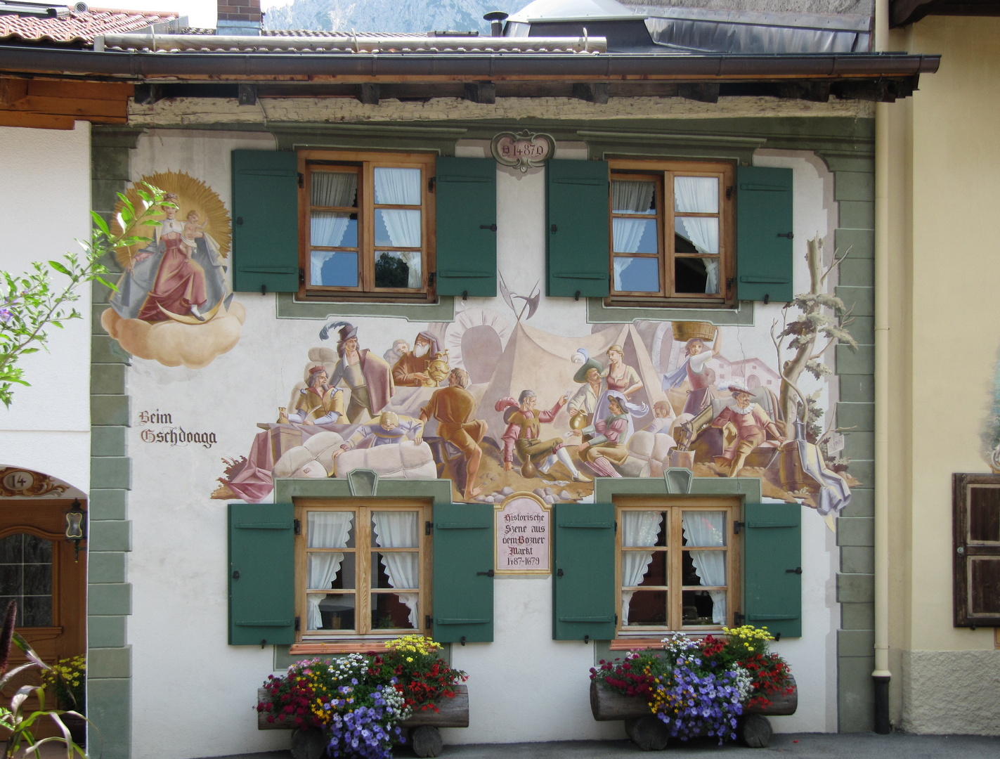 Lüftlmalerei in  Mittenwald . 