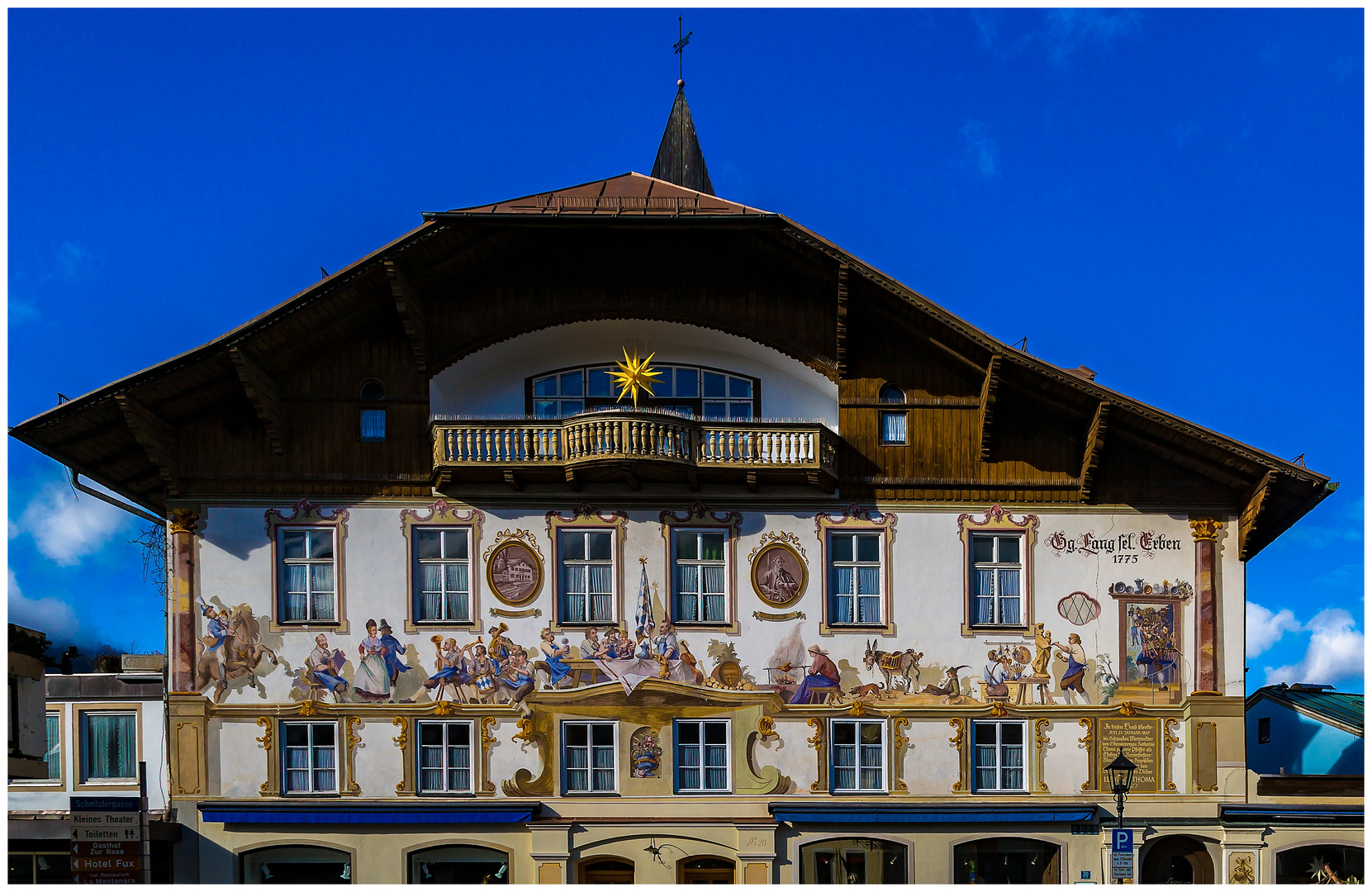 Lüftlmalerei in Oberammergau